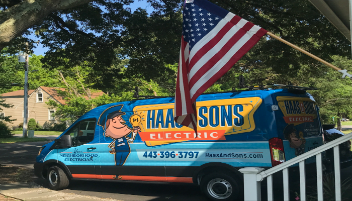 Haas Electrical Inspections Wrapped Van With Graphics