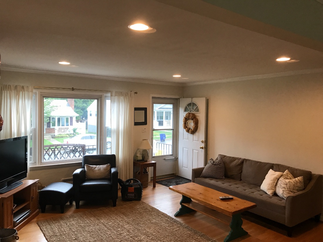 recessed lighting living room cost